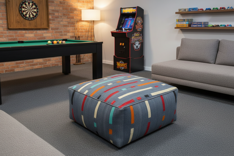 Boho Chic Justa Hand-Woven Kilim Floor Cushionon