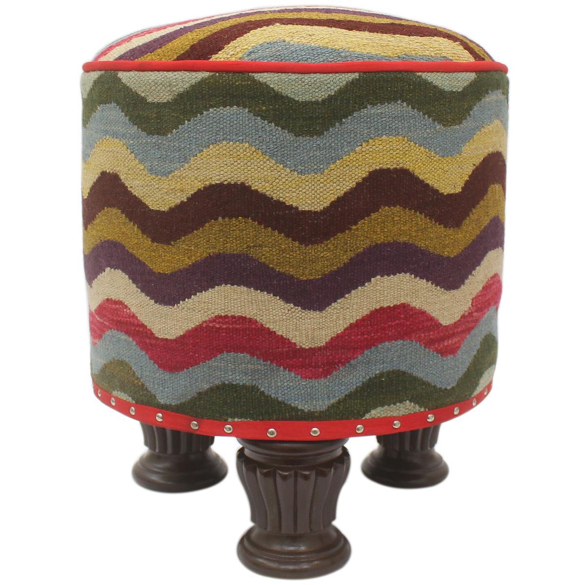 handmade  Blue Beige Hand-made ROUND 