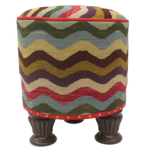 handmade  Blue Beige Hand-made ROUND 