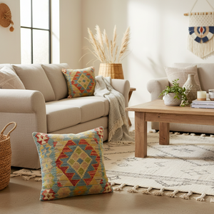 Boho Chic Turkish Do Hand Woven Kilim Pillow