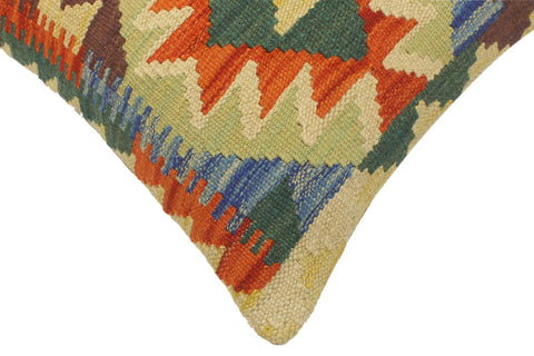 handmade Tribal Rust Blue Hand-Woven RECTANGLE 100% WOOL Pillow
