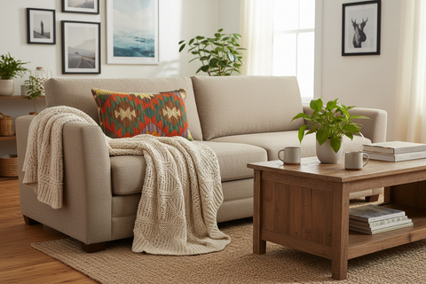 Turkish Tribal Anthony Hand Woven Kilim Pillow