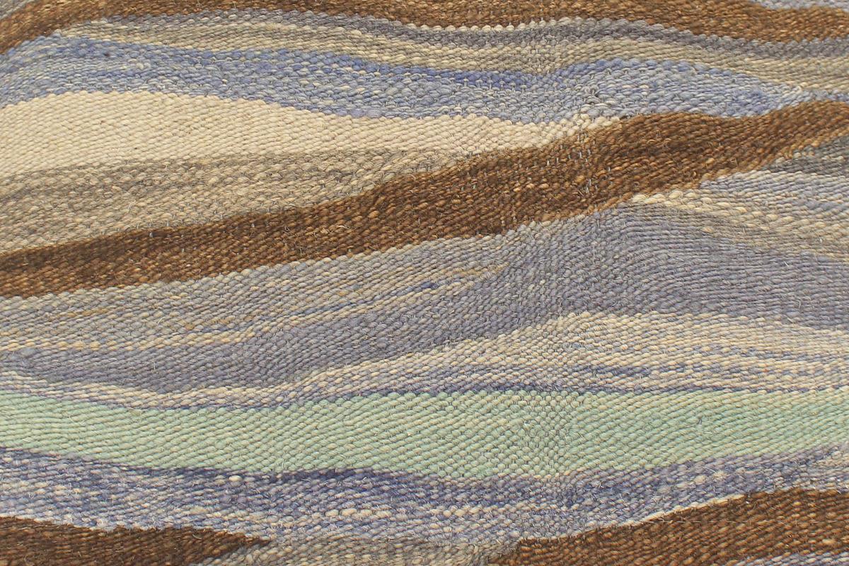 handmade Modern Ottoman Blue Beige Hand-made SQUARE handmade ottoman pouf