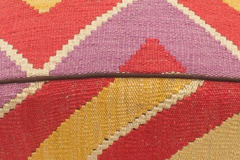 handmade Modern Ottoman Red Blue Hand-made SQUARE handmade ottoman pouf