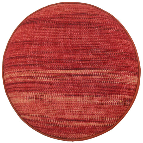 handmade Modern Victorianot Red Red Hand-made RECTANGLE Vegetable dyed wool and wood  24 x 24 x 19