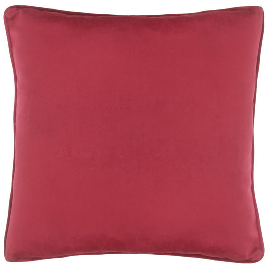 handmade  Pillow Red Red Hand-Woven SQUARE VELVET pillow