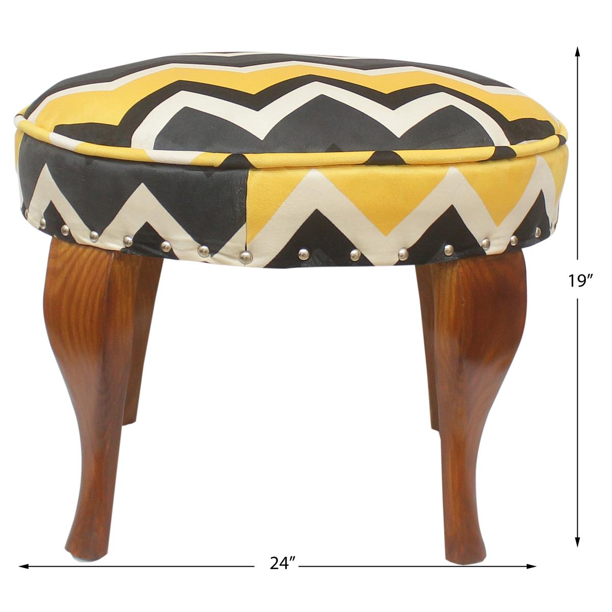 handmade Modern Victorianot Gray Yellow Hand-made ROUND VELVET area rug  