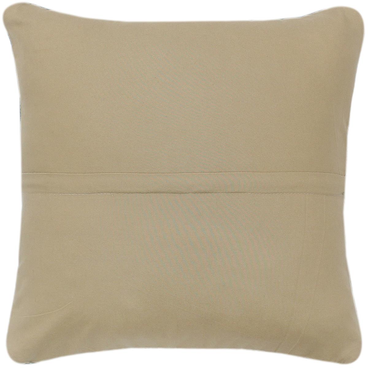 handmade Modern Green Green Hand-Woven SQUARE 100% WOOL Pillow