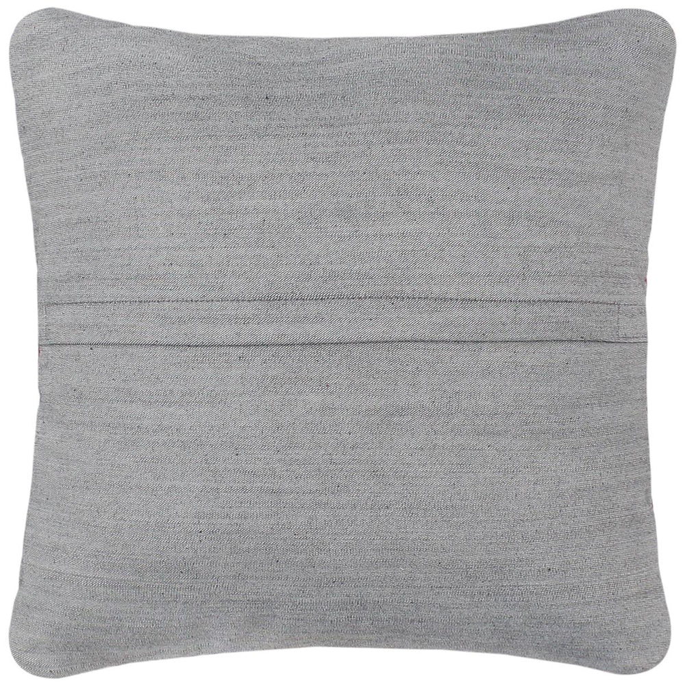 handmade  Pillow Blue Yellow Hand-Woven SQUARE 100% Wool Suzani Throw Pillow