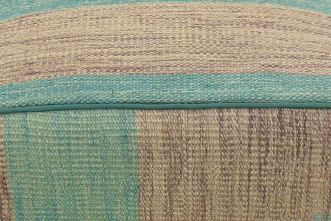 handmade Modern Ottoman Green Purple Hand-made SQUARE handmade ottoman pouf