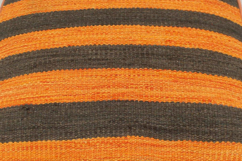 handmade Modern Ottoman Orange Black Hand-made SQUARE handmade ottoman pouf