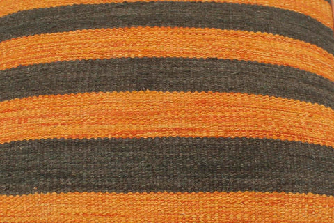 handmade Modern Ottoman Orange Black Hand-made SQUARE handmade ottoman pouf