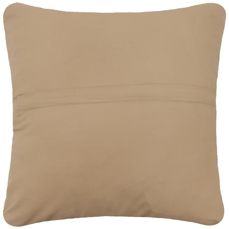 handmade Traditional Pillow Orange Red Hand-Woven SQUARE 100% WOOL Handmade pillow