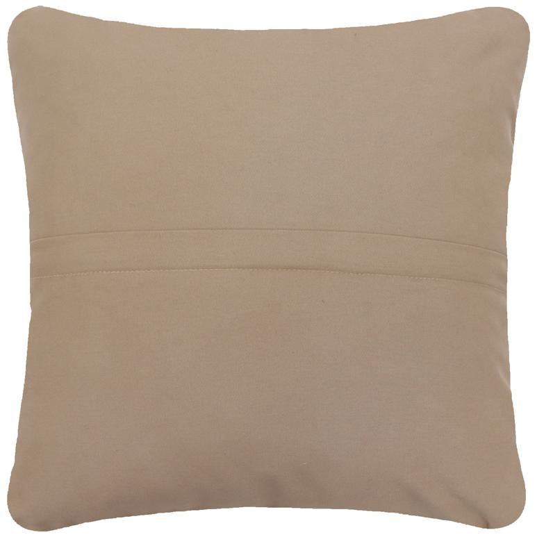 handmade Traditional Pillow Beige Blue Hand-Woven SQUARE 100% WOOL Handmade pillow