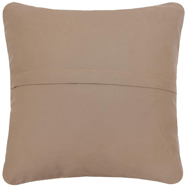 handmade Traditional Pillow Beige Blue Hand-Woven SQUARE 100% WOOL Handmade pillow