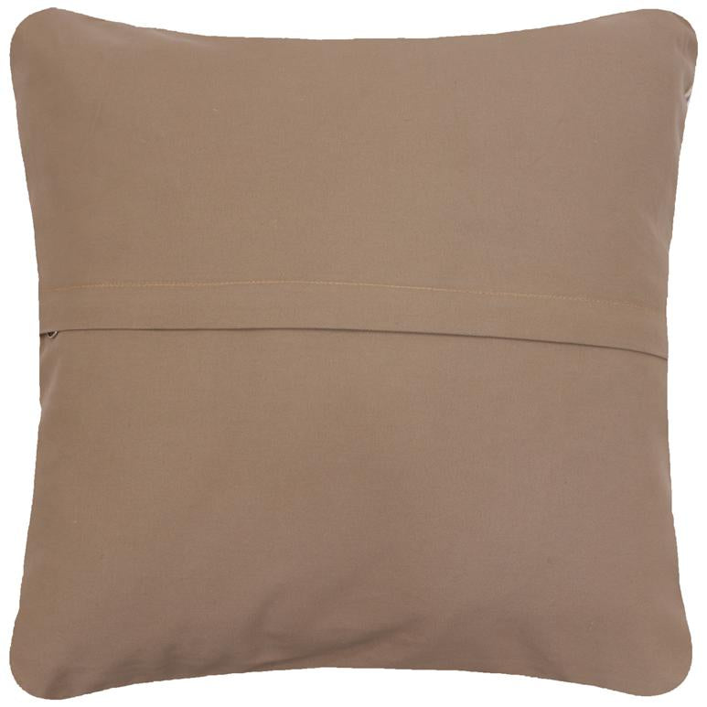 handmade Traditional Pillow Beige Blue Hand-Woven SQUARE 100% WOOL Handmade pillow