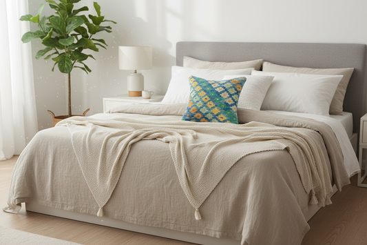 Bohemian Mcneil Turkish Hand-Woven Kilim Pillow