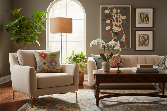 Southwestern Costa Turkish Hand-Woven Kilim Pillow