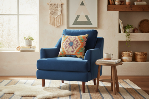 Tribal Hale Turkish Hand-Woven Kilim Pillow