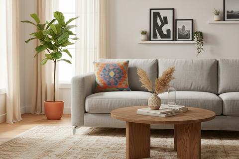 Bohemian Sullivan Turkish Hand-Woven Kilim Pillow