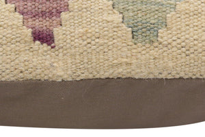 handmade Traditional Pillow Blue Rust Hand-Woven SQUARE 100% WOOL Hand woven turkish pillow2 x 2