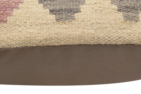 handmade Traditional Pillow Rust Blue Hand-Woven SQUARE 100% WOOL Hand woven turkish pillow2 x 2