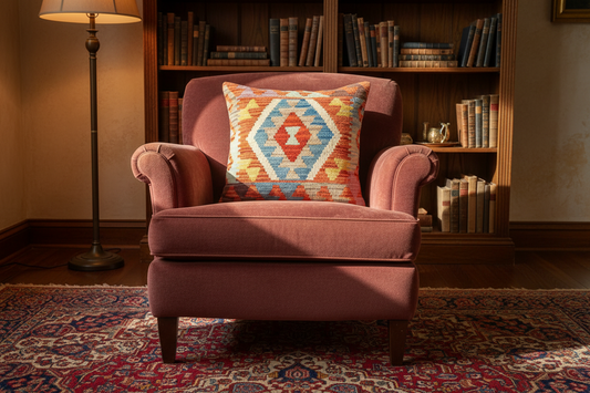 Tribal Hanson Turkish Hand-Woven Kilim Pillow