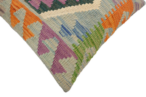 handmade Traditional Pillow Blue Green Hand-Woven SQUARE 100% WOOL Hand woven turkish pillow2 x 2