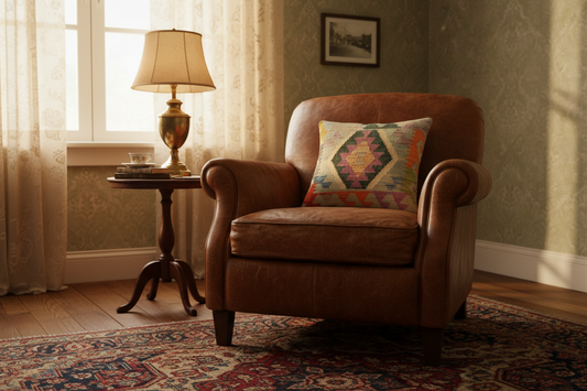 Southwestern Sims Turkish Hand-Woven Kilim Pillow