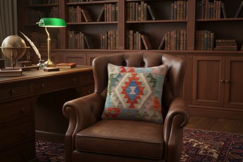 Tribal Ortiz Turkish Hand-Woven Kilim Pillow