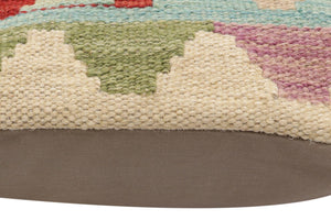 handmade Traditional Pillow Blue Red Hand-Woven SQUARE 100% WOOL Hand woven turkish pillow2 x 2