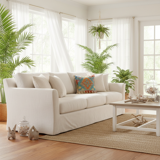 Rustic Pena Turkish Hand-Woven Kilim Pillow