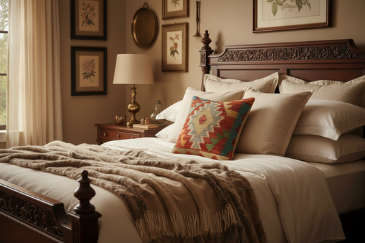 Southwestern Ross Turkish Hand-Woven Kilim Pillow