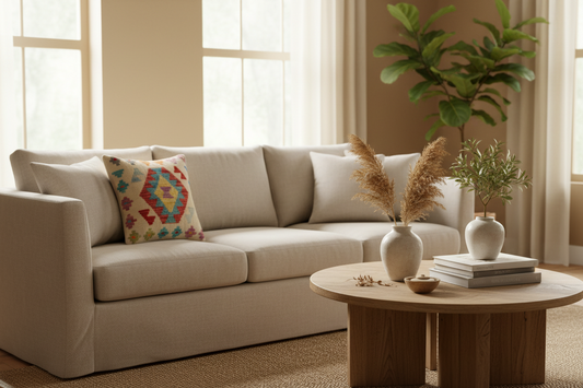 Boho Chic Jones Turkish Hand-Woven Kilim Pillow