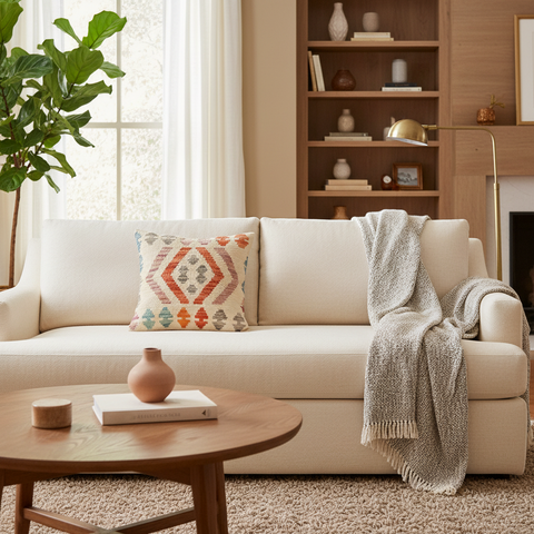 Southwestern Foster Turkish Hand-Woven Kilim Pillow