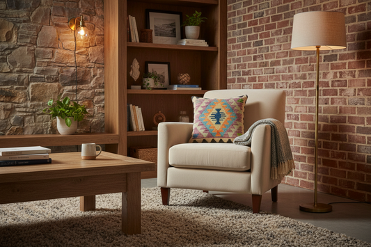 Southwestern Davila Turkish Hand-Woven Kilim Pillow