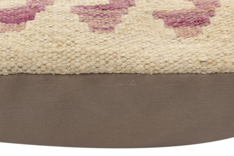 handmade Traditional Pillow Rust Blue Hand-Woven SQUARE 100% WOOL Hand woven turkish pillow2 x 2