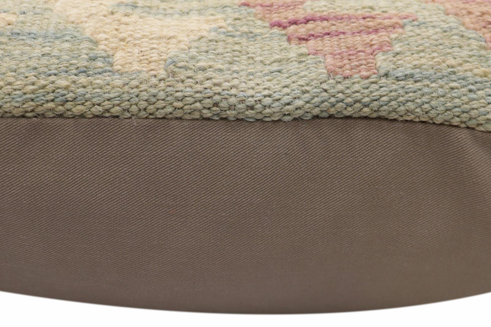 handmade Traditional Pillow Blue Red Hand-Woven SQUARE 100% WOOL  Hand woven turkish pillow  2 x 2