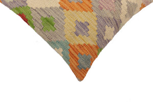 handmade Traditional Pillow Blue Red Hand-Woven SQUARE 100% WOOL Hand woven turkish pillow2 x 2