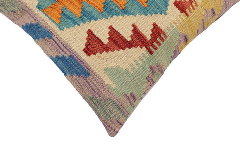 handmade Traditional Pillow Red Blue Hand-Woven SQUARE 100% WOOL Hand woven turkish pillow2 x 2