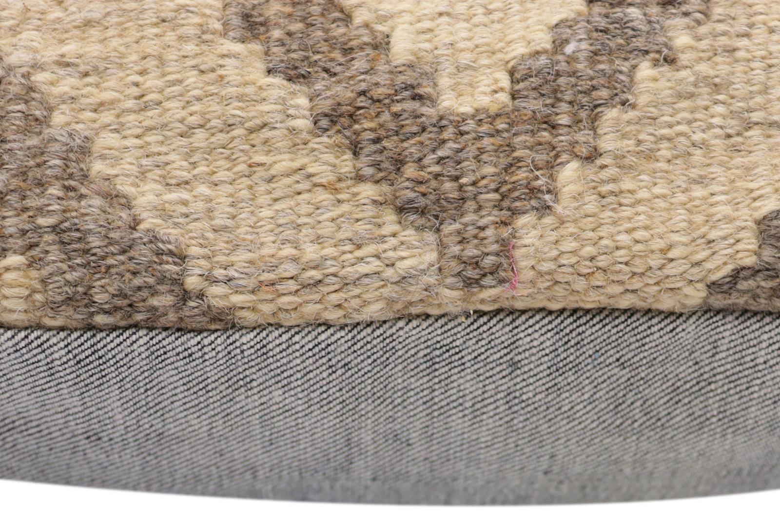 handmade Traditional Pillow Beige Brown Hand-Woven SQUARE 100% WOOL Hand woven turkish pillow2 x 2