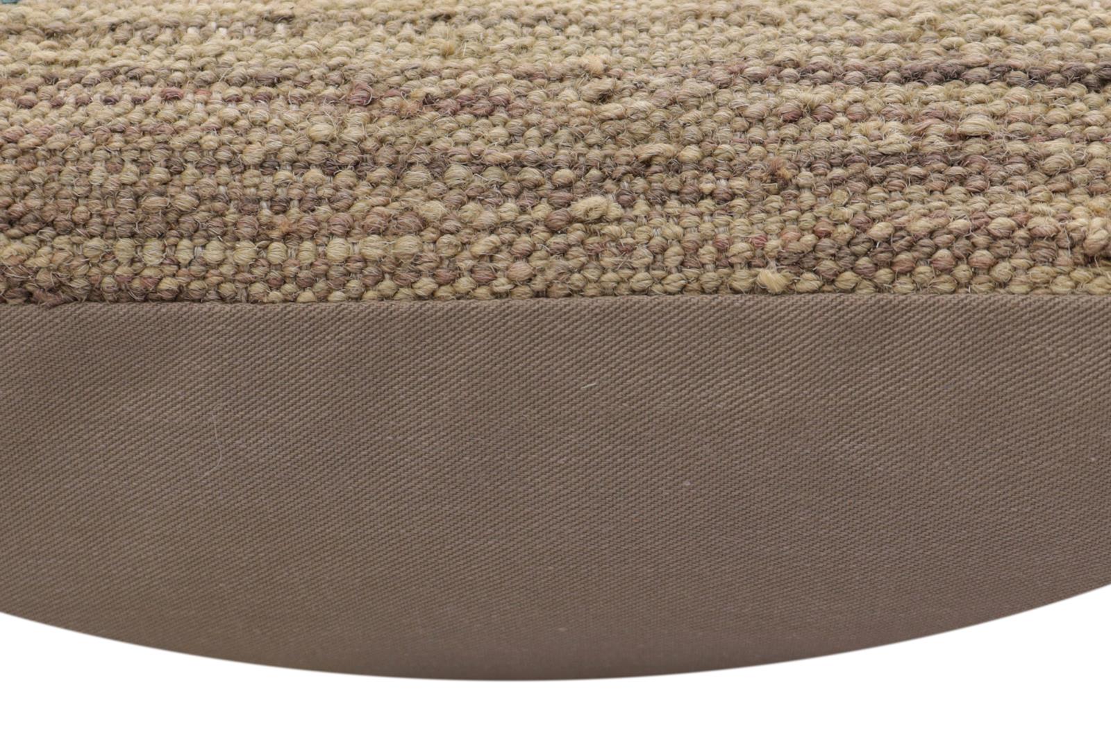 handmade Traditional Pillow Blue Gray Hand-Woven SQUARE 100% WOOL Hand woven turkish pillow2 x 2