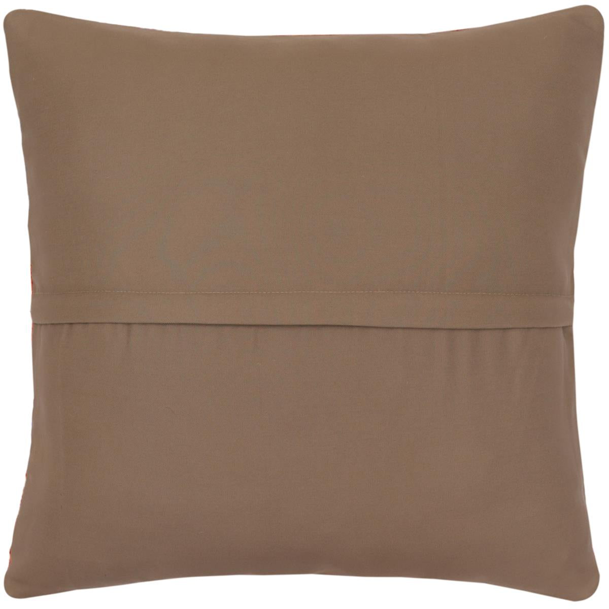 handmade Traditional Pillow Blue Rust Hand-Woven SQUARE 100% WOOL  Hand woven turkish pillow  PILLOW