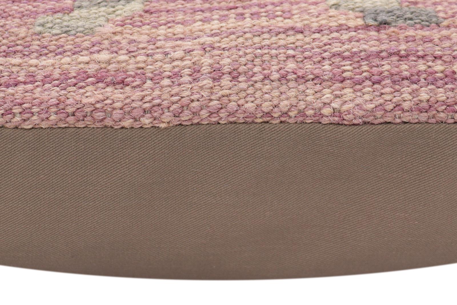 handmade Traditional Pillow Purple Rust Hand-Woven SQUARE 100% WOOL Hand woven turkish pillow2 x 2