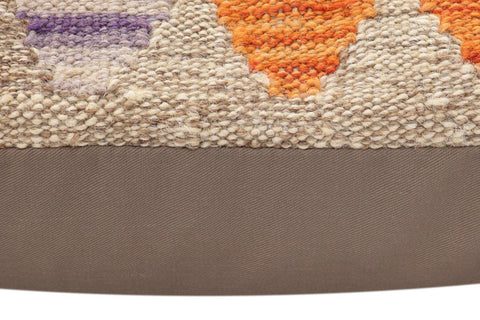 handmade Traditional Pillow Rust Blue Hand-Woven SQUARE 100% WOOL Hand woven turkish pillow2 x 2