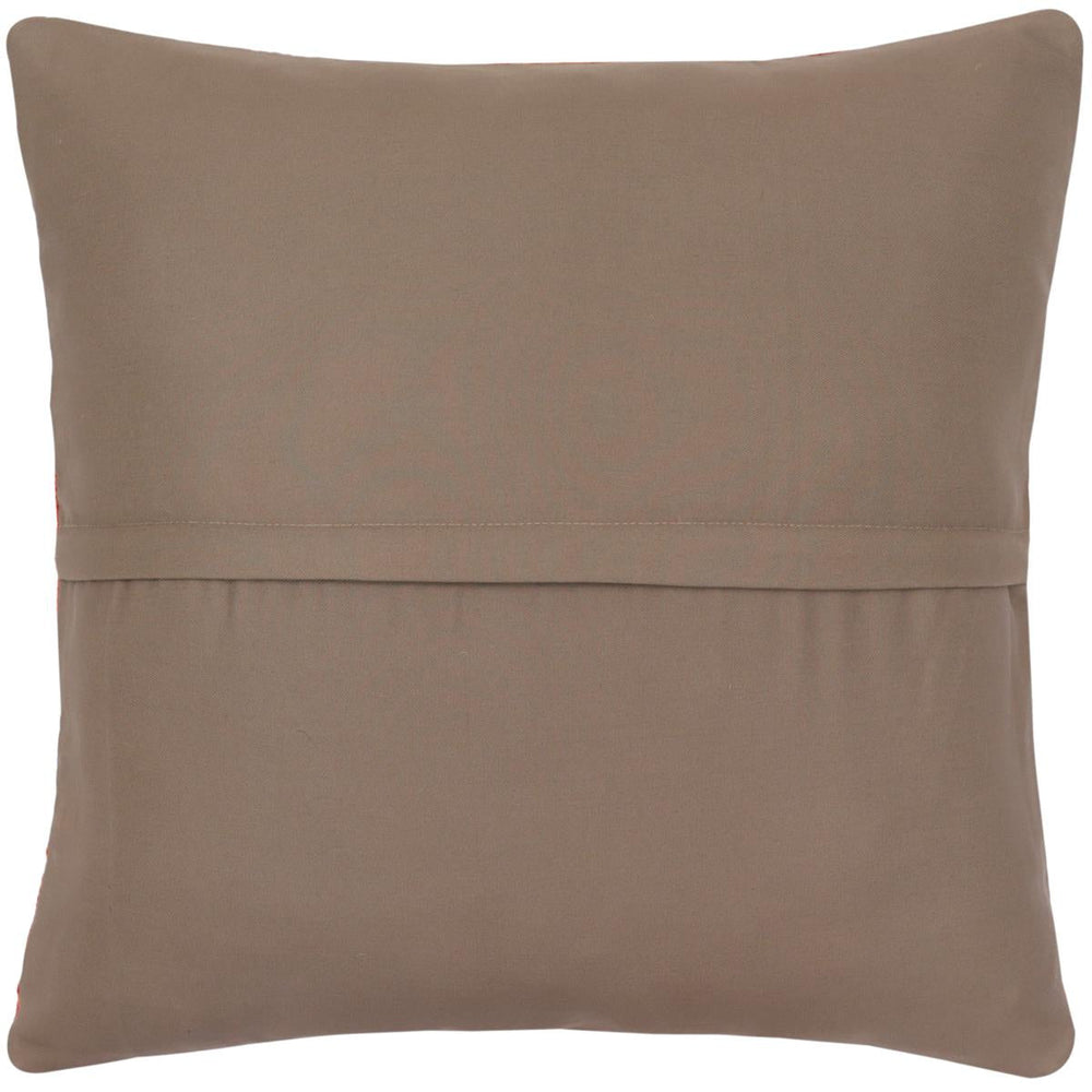 handmade Traditional Pillow Rust Blue Hand-Woven SQUARE 100% WOOL Hand woven turkish pillow2 x 2