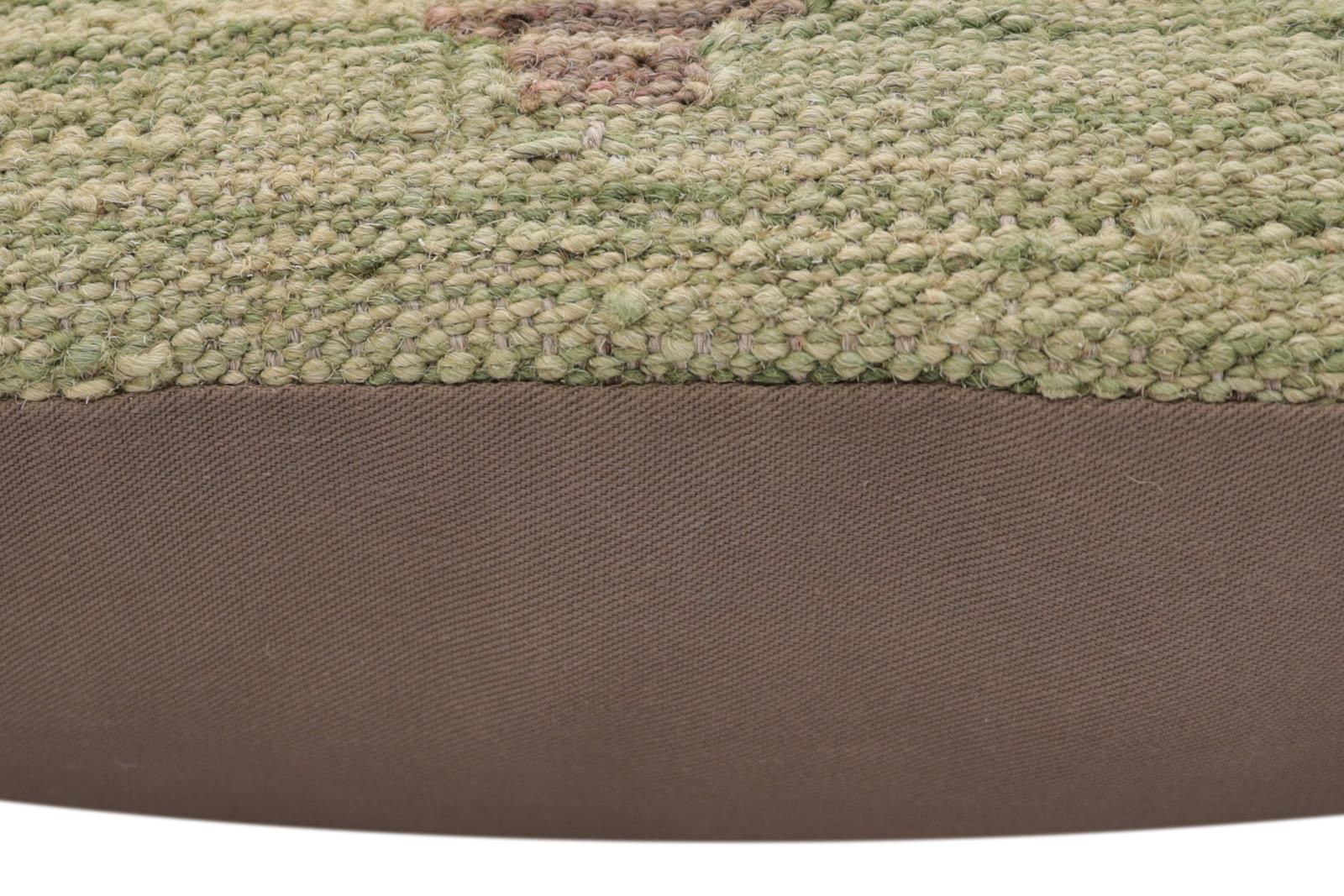 handmade Traditional Pillow Green Red Hand-Woven SQUARE 100% WOOL Hand woven turkish pillow2 x 2