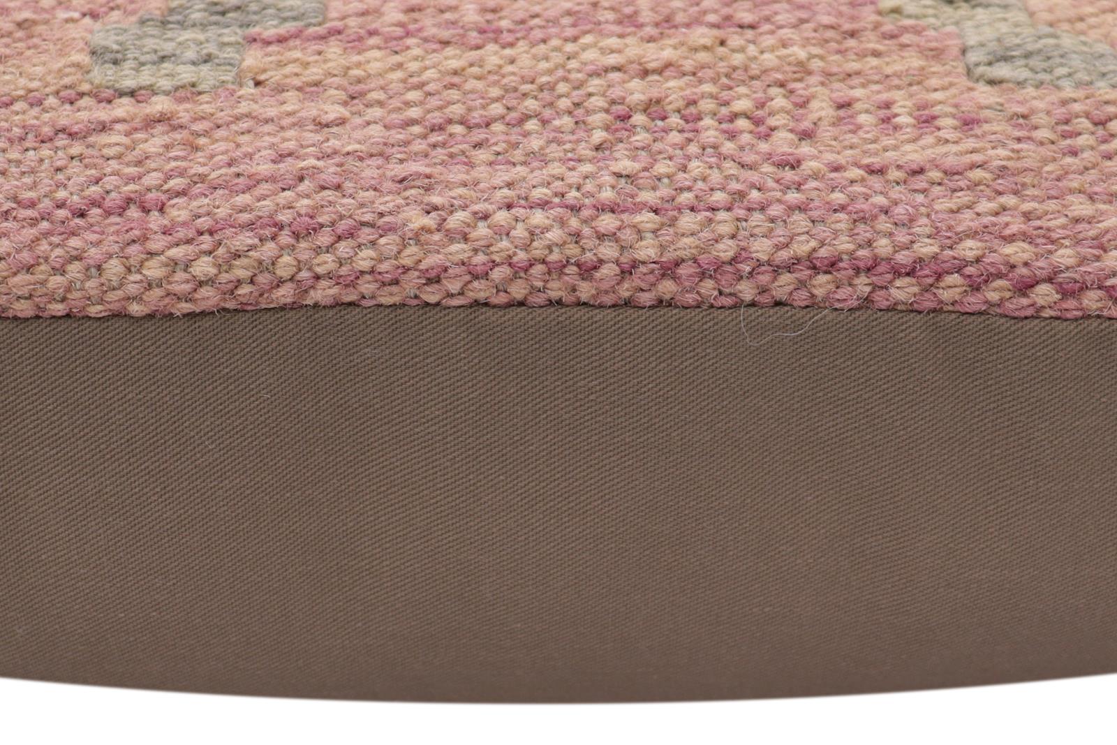 handmade Traditional Pillow Purple Rust Hand-Woven SQUARE 100% WOOL Hand woven turkish pillow2 x 2