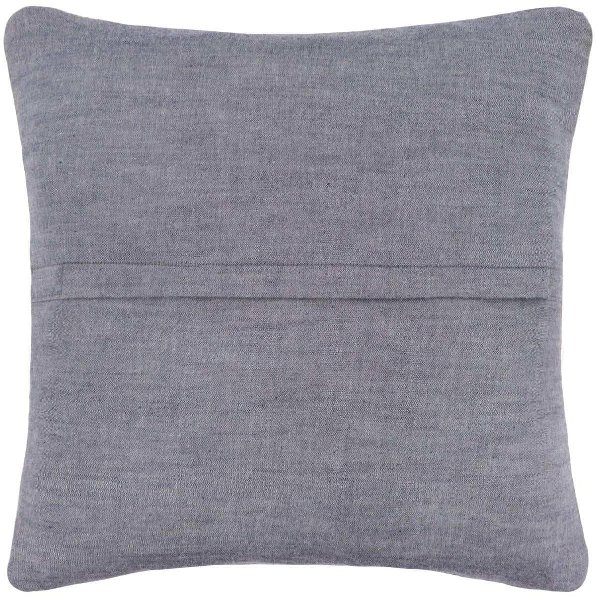 handmade Traditional Pillow Blue Beige Hand-Woven SQUARE 100% WOOL Hand woven turkish pillow2 x 2