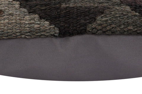 handmade Traditional Pillow Black Green Hand-Woven SQUARE 100% WOOL Hand woven turkish pillow2 x 2